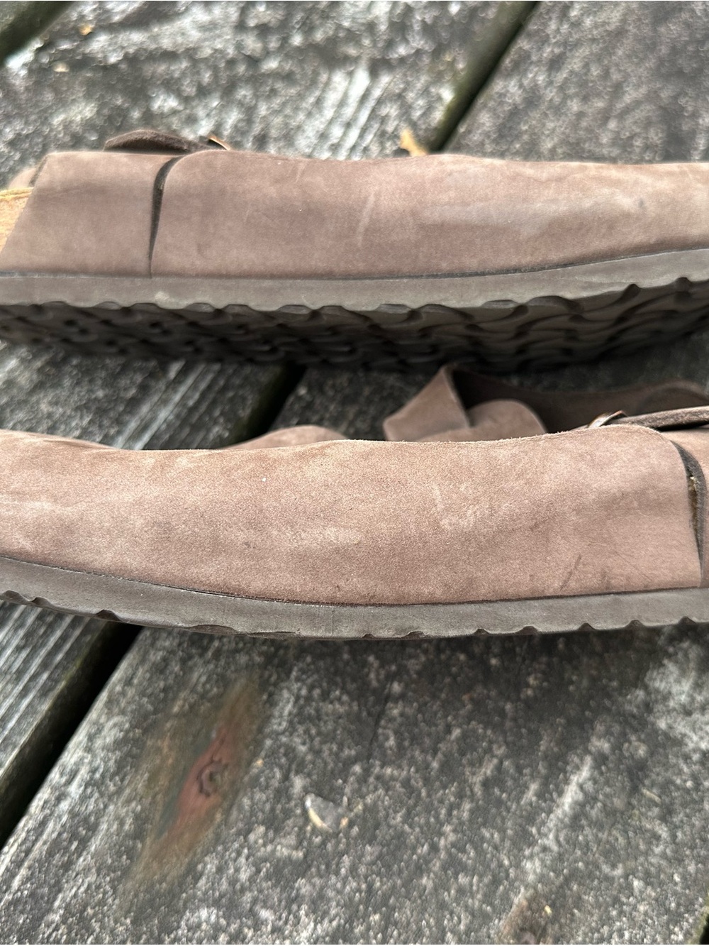 Birkenstock Bonn Slingback Suede Clogs in Taupe Brown size 41, women's 10 - Picture 4 of 10